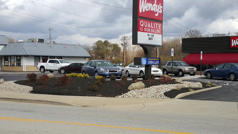 Owner of 9 Wendy’s Restaurants Calls A & A Lawn Care and Landscaping to Update The Landscape Around It’s Restaurant
