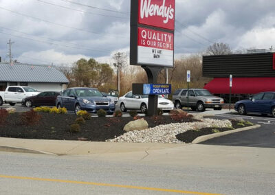 Commercial Landscaping for a Wendy’s Location (Florence, Kentucky)