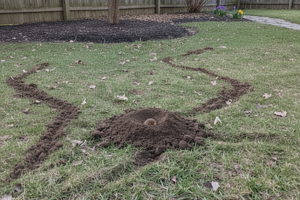 Mole Control – Why You’re Seeing More Mole Activity in Late Winter / Early Spring (and What to Do About It)…
